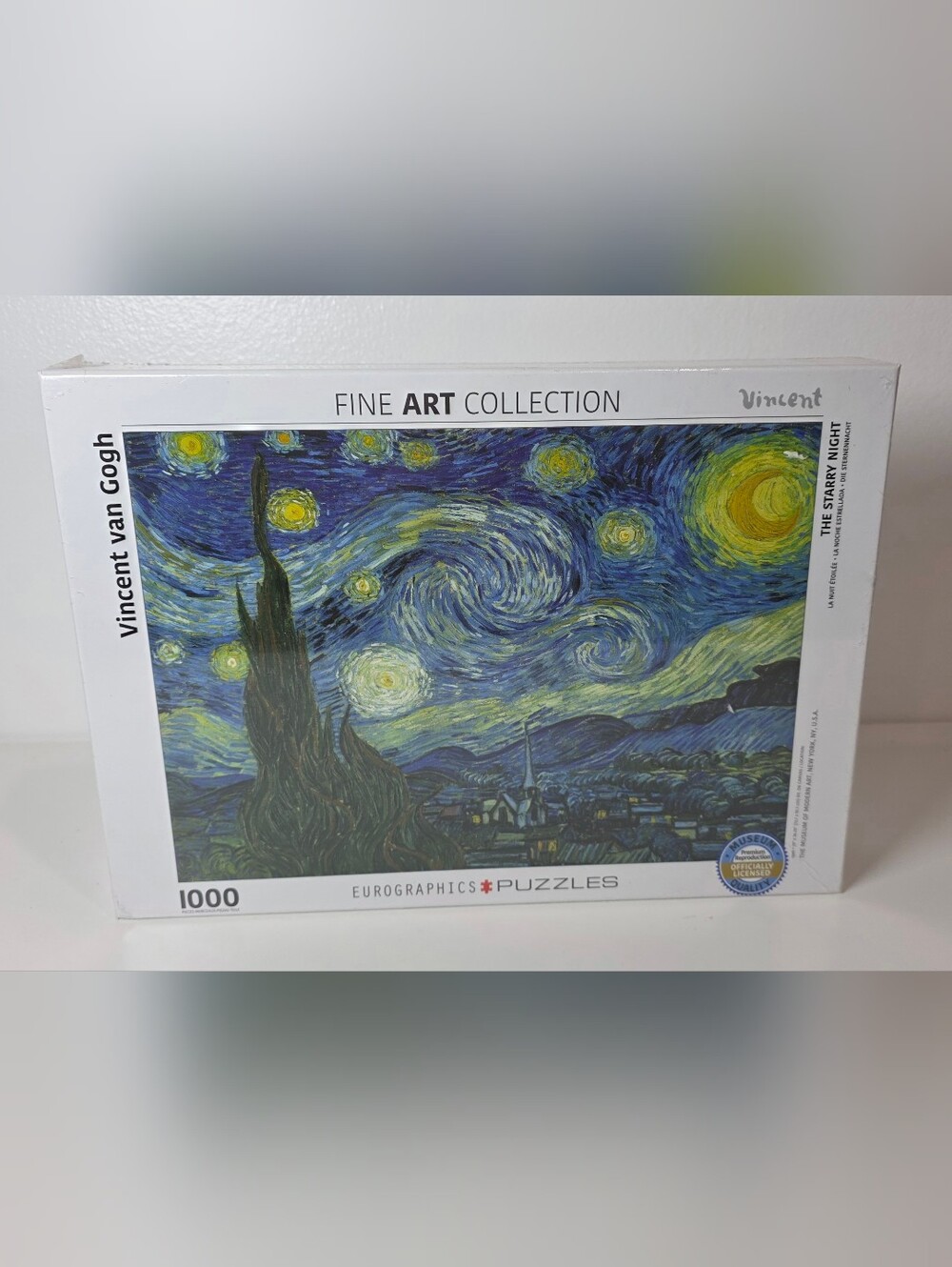 Eurographics 1000 Piece Puzzle - The Starry Night Vincent Van Gogh Art New